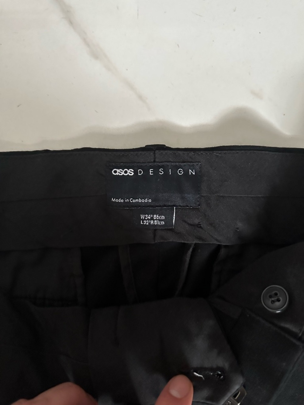 ASOS Black Men’s Dress Pants W34 L32